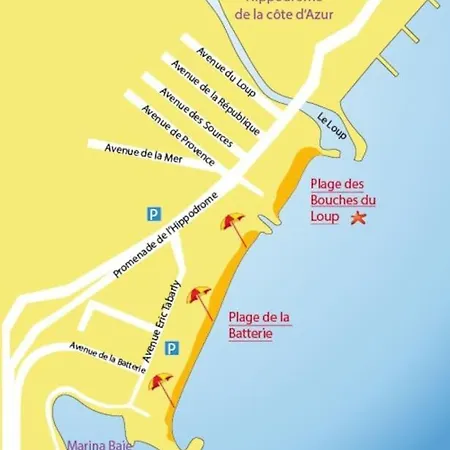아파트 Marina Baie Des Anges, 3 Lits,clim, Plages 빌뇌브루베